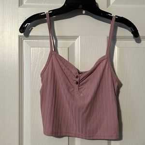 Topshop crop top, pink, size 6